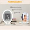 Zyyini Mirror, 3.5 Inch Travel Compact Mirror with Camera for Sunscreen Test, 2X Magnification Portable Lighted Mirror for Handbag, Gifts for Mom Girlfrined view 2