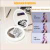 Zyyini Mirror, 3.5 Inch Travel Compact Mirror with Camera for Sunscreen Test, 2X Magnification Portable Lighted Mirror for Handbag, Gifts for Mom Girlfrined view 3