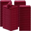 Newwiee 72 Pack Microfiber Bleach Proof Towels Bulk for Salon 18 x 30 Inch Dry Lint Free Hair Drying Hand Towels for Hair, Gym, Bath, Spa, Shaving, Barber(Red) view 1