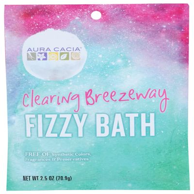 Aura Cacia Clearing Breezeway Fizzy Bath, Preservatives Free, 2.5 Ounces (Pack Of 6)