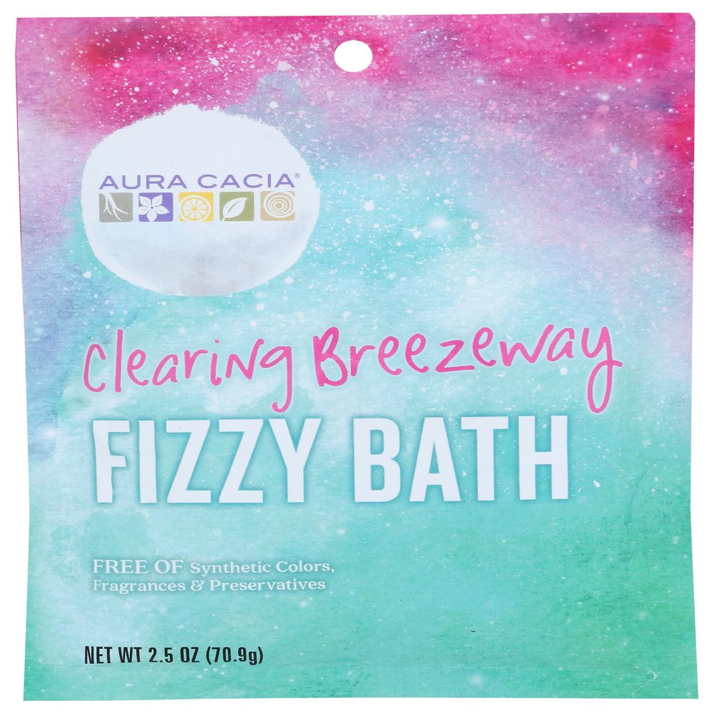 Aura Cacia Clearing Breezeway Fizzy Bath, Preservatives Free, 2.5 Ounces (Pack Of 6)