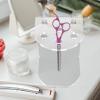 1Pcs Clear Acrylic Scissors Holder Rack 6 Holes Salon Shear Holder Salon Shears Rack for Hair Stylist Scissors Desktop Organizer for Barber Shop Office Home view 2