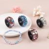AUEAR, 4 Pack Rhinestone Hair Ponytail Holder Crystal Cuff Elastic Tie Band for Women (Style B) view 4