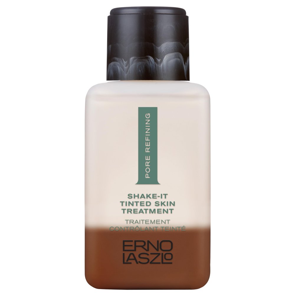 Erno Laszlo Shake-It Tinted Skincare Treatment, Deep Face Tint for Deeper Complexions, Beautiful Skin Tone, Controls Oil, Natural Matte Finish (3 Fl Oz)