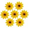AUEAR, 12 Pack Sunflower Alligator Clips, 1.8 inch Flower Duckbill Hair Barrettes for Women Girls Beach Summer Party view 1