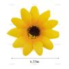 AUEAR, 12 Pack Sunflower Alligator Clips, 1.8 inch Flower Duckbill Hair Barrettes for Women Girls Beach Summer Party view 2