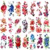 21-Sheet Floral Temporary Tattoos - Bright 3D Peony & Rose Designs - Waterproof Body Art for Women & Girls - Sexy Fake Tattoo Stickers view 1
