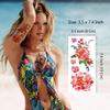 21-Sheet Floral Temporary Tattoos - Bright 3D Peony & Rose Designs - Waterproof Body Art for Women & Girls - Sexy Fake Tattoo Stickers view 2