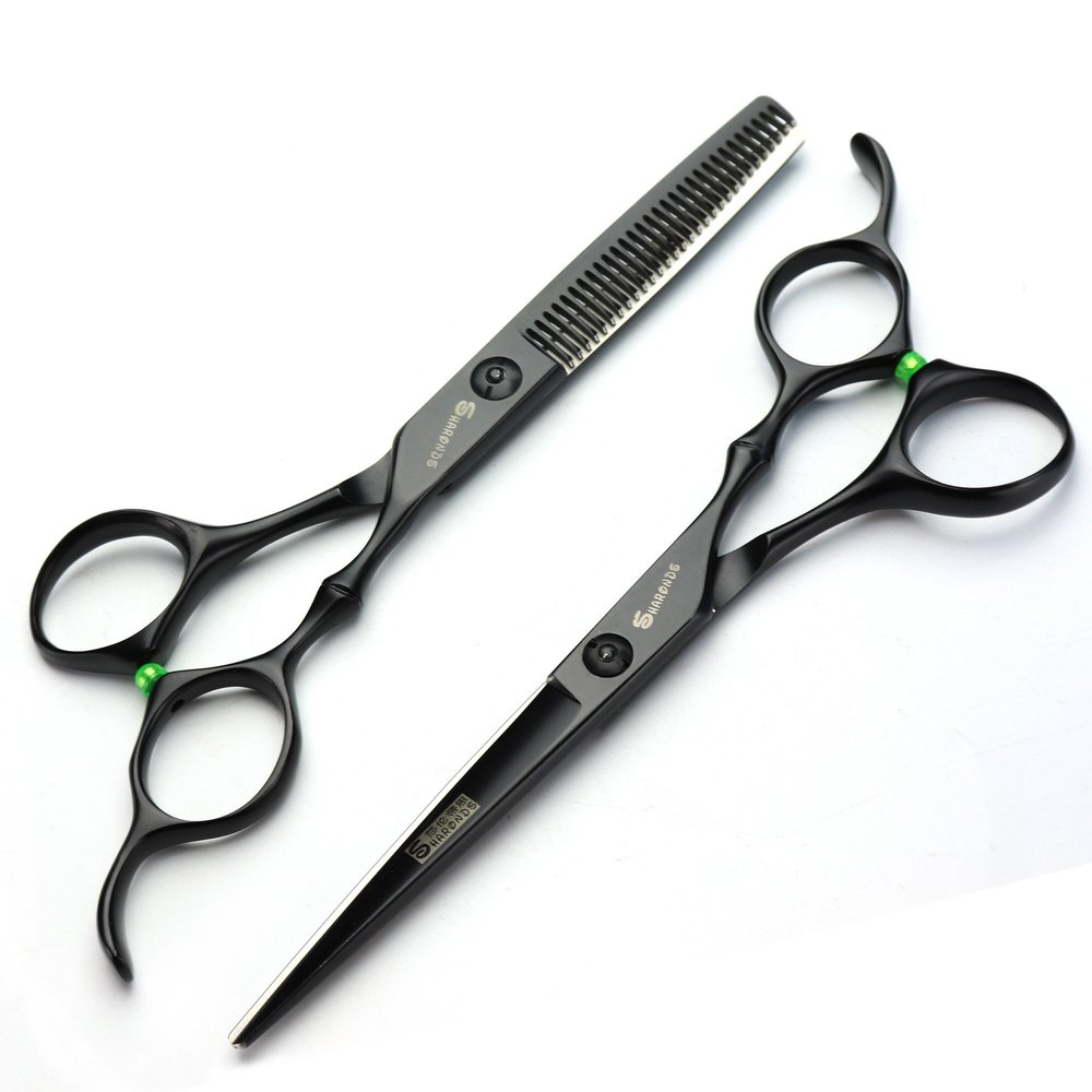 6-inch hair clipper set, professional stainless steel hair clipper thinning scissors, suitable for hairdressers and studios.