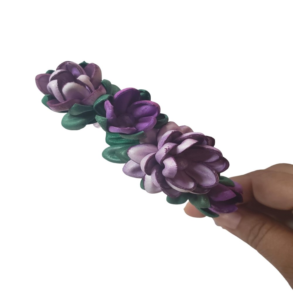 Flower headband (purple)