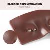 Laokiiy 2Pcs Makeup Practice Face Board, 3D Reusable Silicone Makeup Mannequin Face, Perfect Aid for Beginners and Professionals (Black+White) view 3