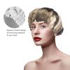 Lightning Dark Cloud Print Women Shower Cap Bath Caps Waterproof Reusable With Elastic Band For All Hair Protection Shower Hat view 4