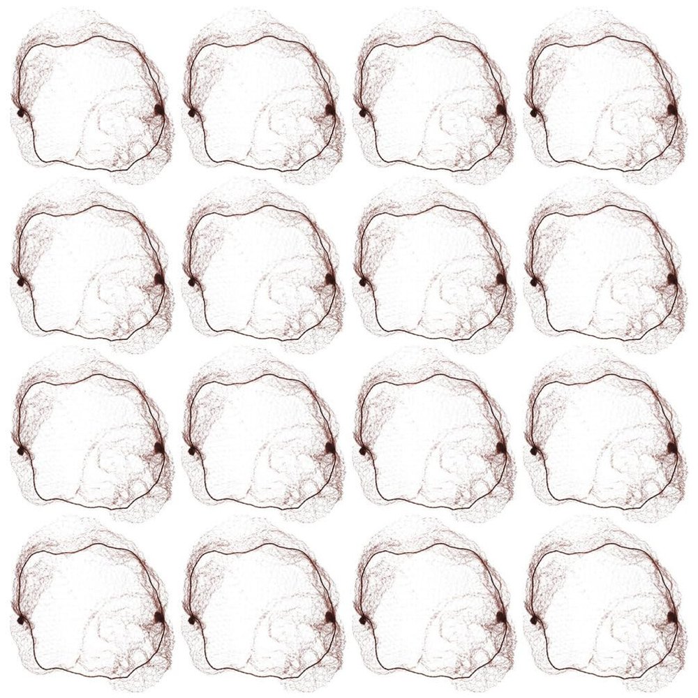 EXCEART 60pcs Invisible Hair Net for Elegant Hair Buns High Elastic Mesh for Dancers and Professionals