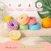 LZLTAUY Bubble Bath Bombs for Kids, 6-Pack Natural, Organic Kids Bath Bombs with Essential Oils for Sensitive Skin, Bubble Play for Boys & Girls, Stress Relief Self Care Kit, Home SPA Gift Set view 4