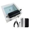 AMEERR Foot Bath Spa with Heat and Massage Pedicure Bowl with Pedicure Foot Rest Feet Spa Tub Colorful Lamp Footbath Salon Spa Foot Bath Pedicure Adjustable Temperature (Size : Bath+Pedicure Tool) view 1
