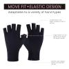 Anti UV Gloves for Nail Lamp Light, Professional UV Protection Gloves for Manicures, Fingerless UV Light Gloves for Gel Nail Lamp Protect Hands from UV Harm view 2