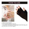 Anti UV Gloves for Nail Lamp Light, Professional UV Protection Gloves for Manicures, Fingerless UV Light Gloves for Gel Nail Lamp Protect Hands from UV Harm view 3