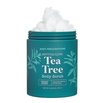 Body Prescriptions Exfoliating Body Scrub  Body Cleanser for Nourished, Ultra-Smooth Skin, Tea Tree