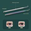 2pcs Separation Eye lash Separator Tool Pro Lash Tools and Tint Kit Professional Lifting - Lash Separation Rod, for Eyebrow Perming Tinting(Colorful Silver) view 4
