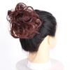 Messy Hair Bun Chignon Donut Hair Pad Elastic Hair Rope Rubber Band Synthetic Hairpiece Dark Auburn Color (41#) view 3