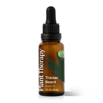 Plant Therapy Hair Therapy Thicker Beard, Beard Oil 30 mL (1 oz) Promotes Growth and Shine, Encourages Healthy Skin for a Beard that is Touchably Soft, Smooth, and Manageable