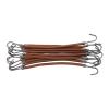 10 Pieces Hair Bungee,Hair Ties with Hooks,Elastic Hair Tie Styling Ponytail Holder Hooks Hair Cord for Buns, Adjustable Hair Wrap for Curly Hair Long Hair (Brown) view 1