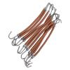 10 Pieces Hair Bungee,Hair Ties with Hooks,Elastic Hair Tie Styling Ponytail Holder Hooks Hair Cord for Buns, Adjustable Hair Wrap for Curly Hair Long Hair (Brown) view 4