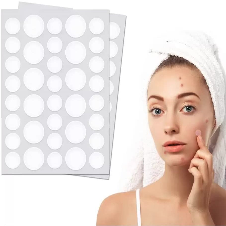 GOLD LEAF COMPANY Acne Pimple Patch Pack of 72 - Invisible Facial Stickers Cover with Hydrocolloid, Pimple Patches for Face Acne Pimple face Patch