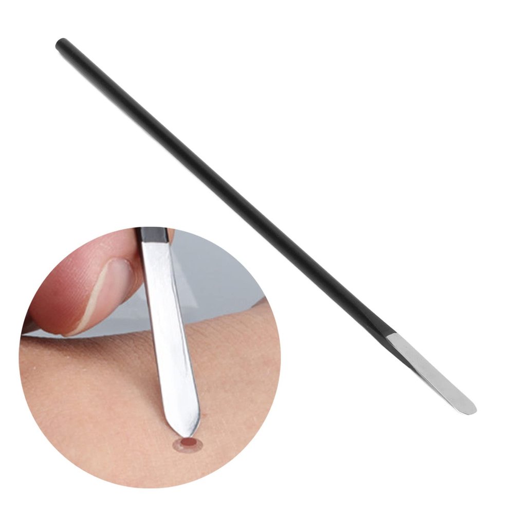 Corn Remover Tool, Pedicure Tools for Feet, Stainless Steel Pedicure Knife for Toes with Non Slip Handle for Peels