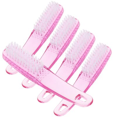 FOMIYES 5pcs Nail Dust Cleaning Brush Soft Bristle Pedicure Brush for Nails Hands Feet for Manicure Foot Scrub Dust Removal Convenient Design