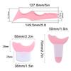4 Pcs All In One Eyeliner Stencils Wing Tips + Eyeshadow and Eyeliner Stencils Pad + Silicone eyeshadow baffle, Defined Eyeliner Eyelash Guide Tool for Beginners and Makeup Masters - Pink view 3