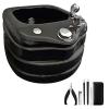 AMEERR Foot Massager Spa Pedicure Bowl Spa Footbath Salon Massage Equipment Colorful Lamp Footbath Hot and Cold Adjustment Acrylic Pedicure Sink Massage Foot Square Footbath (Size : Bath+Pedicure) view 1