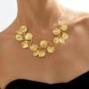 Jovono Boho Necklaces Gold Leaf Pendant Necklace Chain Dainty Leaves Necklace Chain for Women view 3