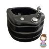 AMEERR Foot Massager Spa Pedicure Bowl Spa Footbath Salon Massage Equipment Colorful Lamp Footbath Hot and Cold Adjustment Acrylic Pedicure Sink Massage Foot Square Footbath (Size : Single Bath) view 1