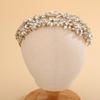 Sither Bridal Crystal Headband for Wedding Party Large Crystal Headpiece Hair Accessories for Bride Hair Clips for Prom Party Gift (gold) view 2