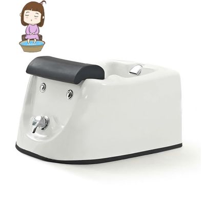 AMEERR Pedicure Foot Spa Salon Massage Equipment Foot Bath Basin Colorful Light Surfing Deep Foot Bath Spa with Massage Pedicure Bowl with Pedicure Foot Rest (Size : Single Bath)