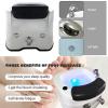 AMEERR Pedicure Foot Spa Salon Massage Equipment Foot Bath Basin Colorful Light Surfing Deep Foot Bath Spa with Massage Pedicure Bowl with Pedicure Foot Rest (Size : Bath+Pedicure) view 4