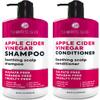 BELLISSO Apple Cider Vinegar Shampoo and Conditioner Set with Natural Ingredients, Sulfate Free, Paraben Free, Ideal for Oily Hair, Soothing and Nourishing, 8 Ounces each view 2