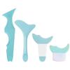 4 Pcs All in One Eyeliner Stencils Wing Tips + Eyeshadow Stencils Pad + Silicone Baffle, Defined Eyelash Guide Tool for Beginners and Makeup Masters - Blue view 1