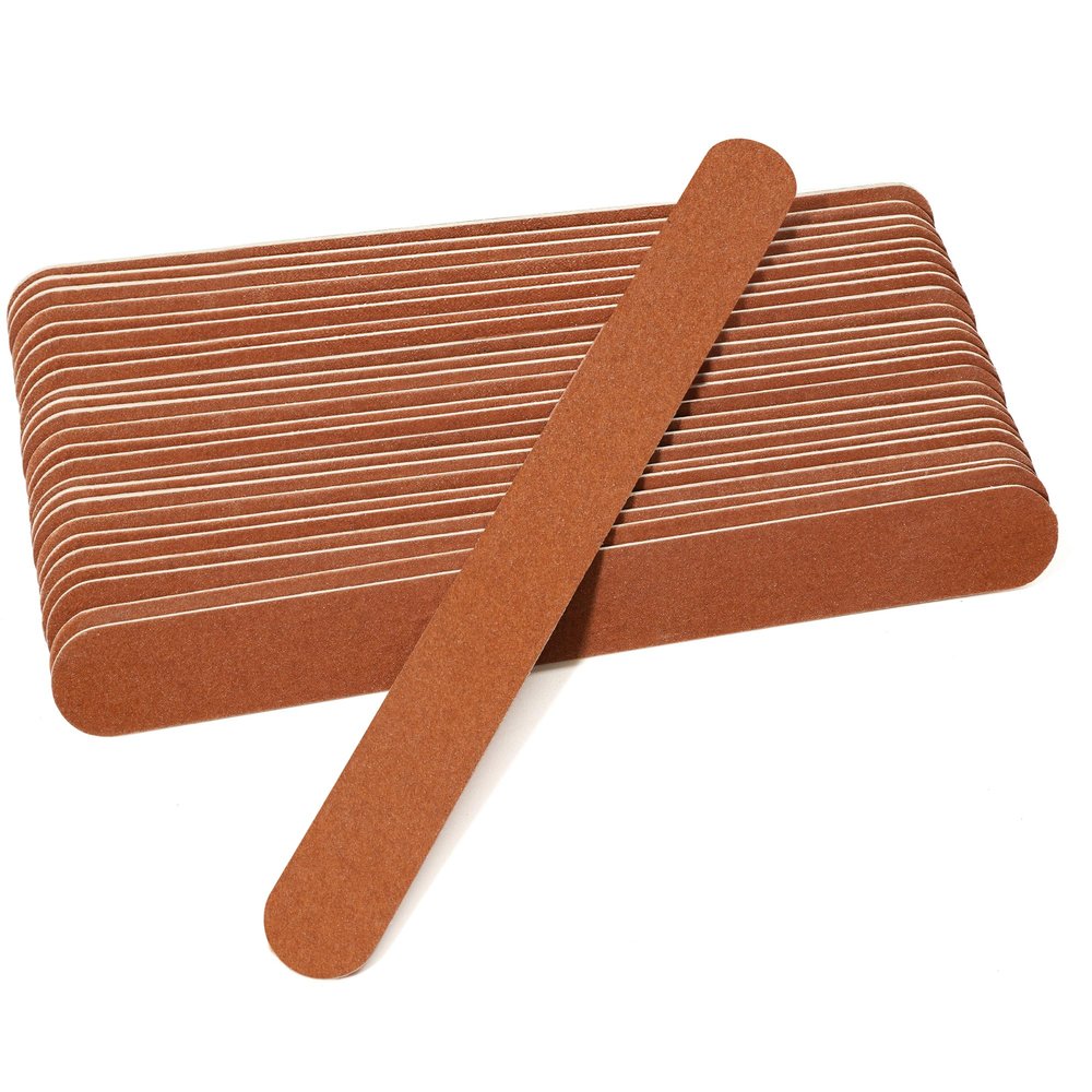 Canvalite Nail File Large Emery Boards for Nails, 180 Grit Nail Files for Natural Nails, Thin Emory Nail File Pack Manicure Tool for Home Use 25PCS