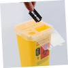 FOMIYES 1pc Dispenser Razor Disposable Case Plastic Storage Container for Safe Blade Disposal Barbershop Salon Lightweight with Lid Yellow Box Pattern view 3