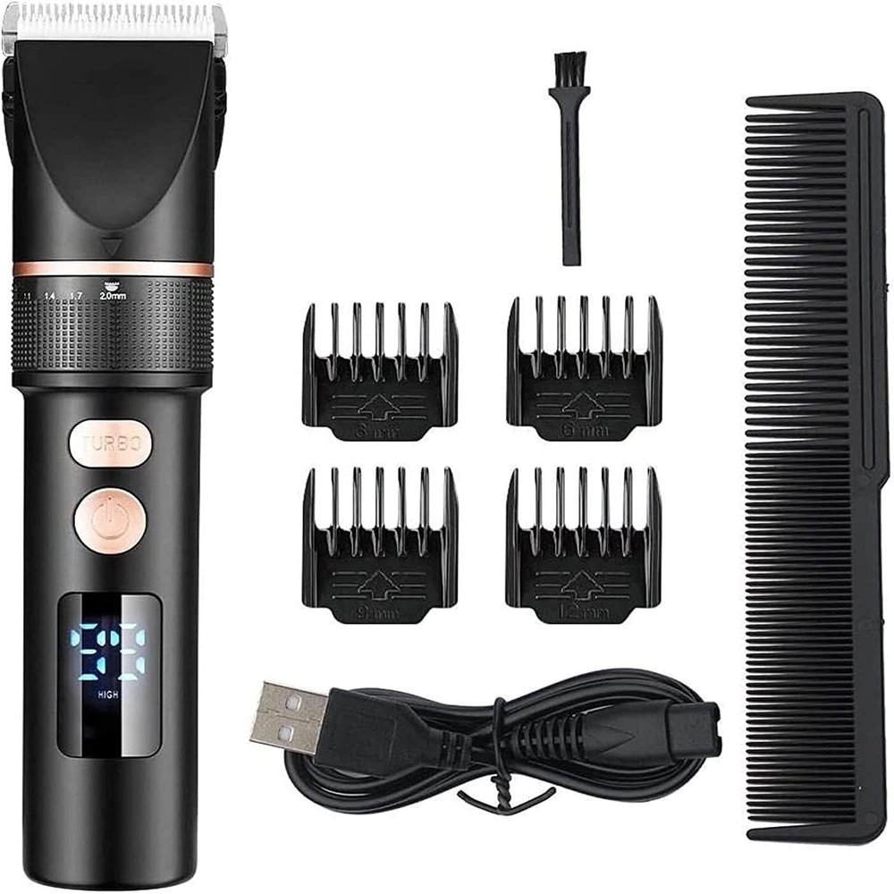 Professional Hair Clippers for Men, Clippers for Hair Cutting, Rechargeable Cordless Hair Trimmers with Charging Stand, Hair Cutting Kits for Family, Christmas Gift for Men Dad Boyfriend Husband