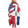 America Dominican Flag Barber Cape Professional Hair Cutting Cape Cute Haircut Apron for Boys Girls view 1