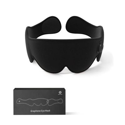 Graphene Times Heated Eye Mask, Cordless Heat Eye Compress for for Dry Eye Stye Relax Eye Strain, Portable Electric Warm Eye Mask for Blepharitis, Chalazion, Eye Fatigue or MGD