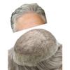 Hair Wonders Toupee For Men Hair Piece Replacement System For Men Real Human Hair Swiss Lace Mens Toupee Hairpieces For Men Hair Prosthesis 7x9 Medium light density #380 3# DARK BROWN+80% GREY view 1