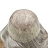 Hair Wonders Toupee For Men Hair Piece Replacement System For Men Real Human Hair Swiss Lace Mens Toupee Hairpieces For Men Hair Prosthesis 7x9 Medium light density #380 3# DARK BROWN+80% GREY view 4