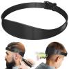 AOMGD Neckline Shaving Template and Adjustable Hair Trimming Guide,DIY Self Haircutting System, Shaving and Keeping a Clean and Straight Neck Hairline,Easy Use Tool Soft Portable (Black) view 1