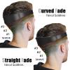 AOMGD Neckline Shaving Template and Adjustable Hair Trimming Guide,DIY Self Haircutting System, Shaving and Keeping a Clean and Straight Neck Hairline,Easy Use Tool Soft Portable (Black) view 2