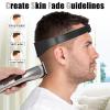 AOMGD Neckline Shaving Template and Adjustable Hair Trimming Guide,DIY Self Haircutting System, Shaving and Keeping a Clean and Straight Neck Hairline,Easy Use Tool Soft Portable (Black) view 3