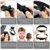 AOMGD Neckline Shaving Template and Adjustable Hair Trimming Guide,DIY Self Haircutting System, Shaving and Keeping a Clean and Straight Neck Hairline,Easy Use Tool Soft Portable (Black) view 4